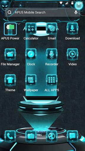 Mechanical Future APUS Launcher theme screenshot 1