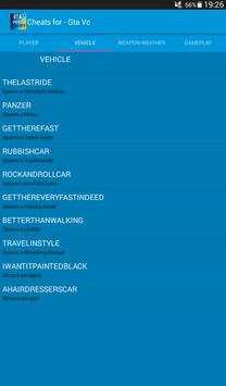 Cheats for Gta Vice City Plus screenshot 10