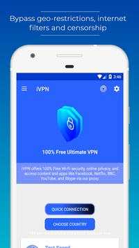 iVPNz - 100% Free Ultimate Premium VPN screenshot 1