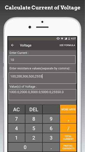 Electric Circuit Calculator скриншот 4