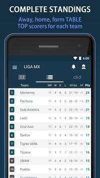 Livescore for MX Liga BBVA screenshot 2