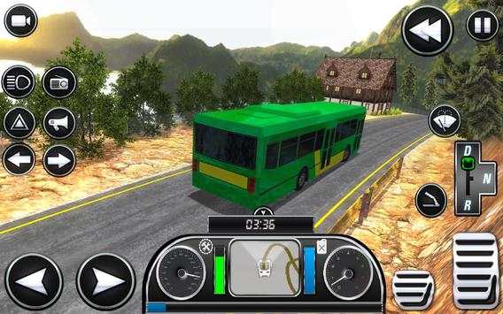 Off-road Pelatih Simulator Bus 18-Tour Transport screenshot 6