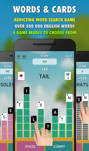 Words & Cards - Free screenshot 1
