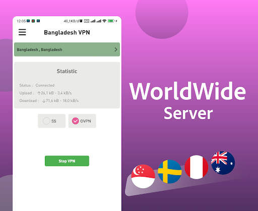 Bangladesh VPN - Secure Proxy screenshot 3