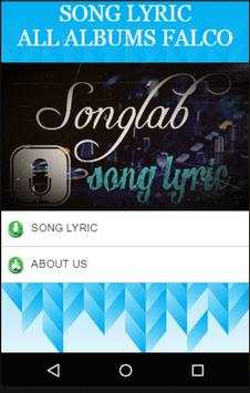 Falco Song Lyric screenshot 1