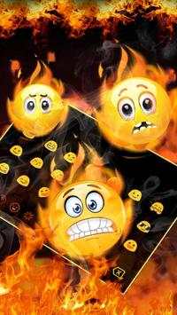 Clavier de feu rouge flamboyant 3D screenshot 3