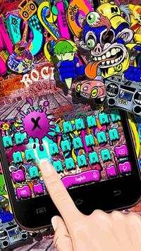 Rock Graffiti Keyboard Theme screenshot 1