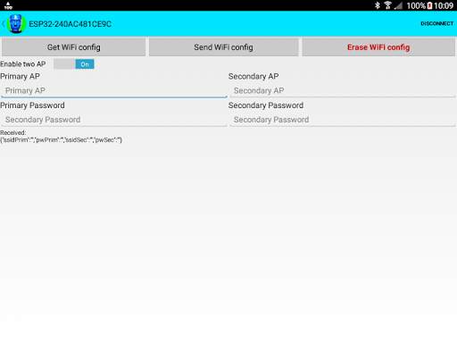 ESP32 WiFi setup over BLE or Bluetooth Serial screenshot 9