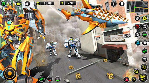 Shark Robot Car Game 3d screenshot 8