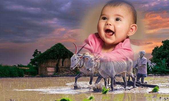 Village agriculture photo frame application screenshot 1