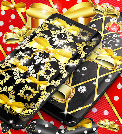 Golden bowknot live wallpaper screenshot 7