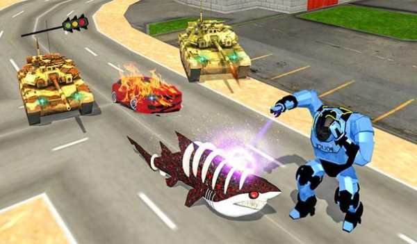 Robot Shark Simulator:Angry Shark Attack screenshot 15