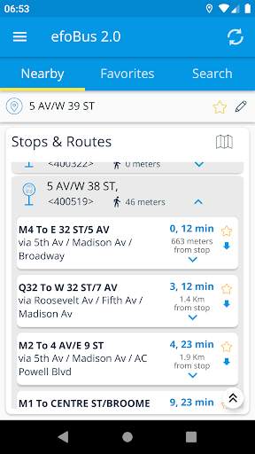 efoBus 2.0 - Transit on time screenshot 1