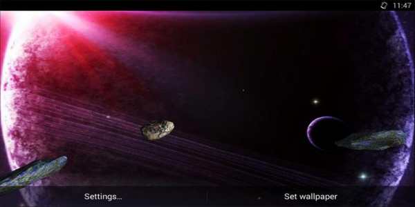 Galaxy 3D Live Wallpaper screenshot 3
