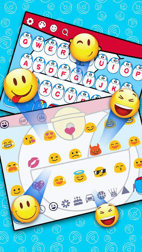 Blue cat keyboard screenshot 3