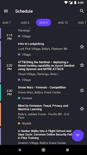 DEF CON Schedule App - Hacker Tracker screenshot 1