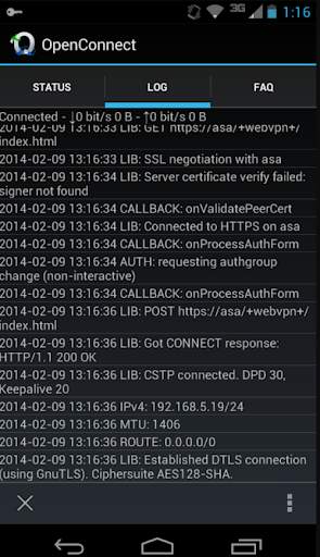 OpenConnect screenshot 4