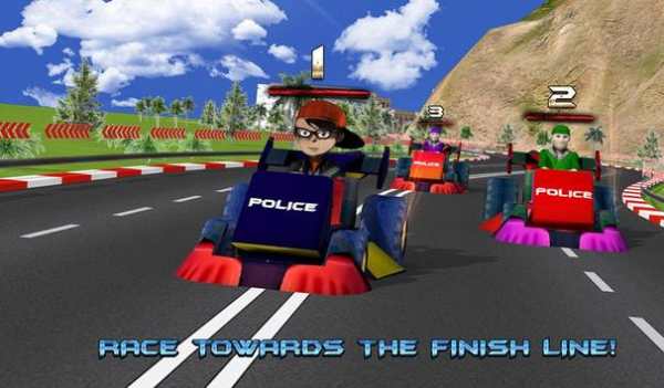 Kids Police Car Racing screenshot 14
