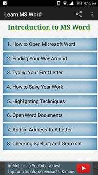 Learn MS Word Free screenshot 2