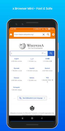x Browser Mini - Fast & Safe स्क्रीनशॉट 6