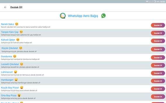 WhatsApp Aero Bağış screenshot 7