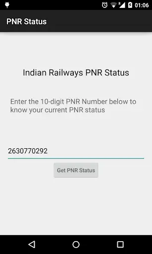 PNR Status screenshot 1