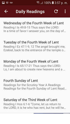 Daily Gospel reflection screenshot 4