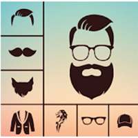 Man Style Photo Editting :  Hair style ,mustache logo