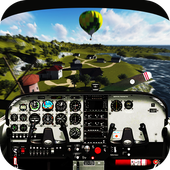 Pilot in Airplane Boeing Sim icon