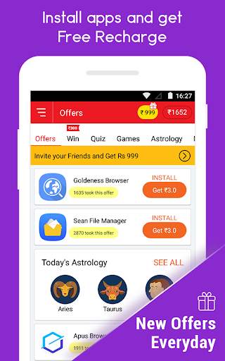 Free Recharge App CashNinja screenshot 1