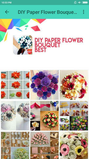 DIY Paper Flower Bouquet Best скриншот 1