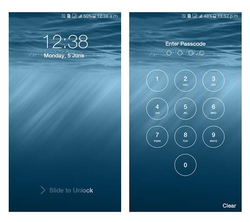 iOS 10 Lock Screen screenshot 5