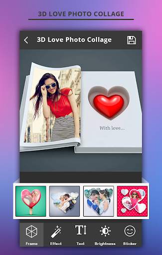3D Love Photo collage screenshot 3