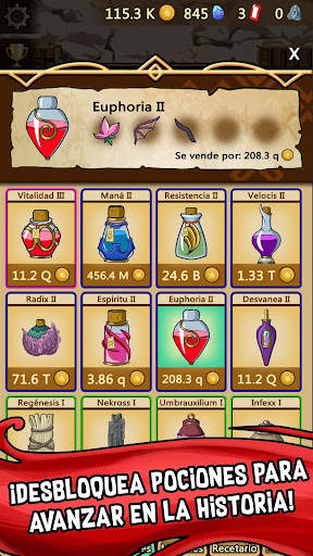 Alchemy Clicker - Potion Games Idle Fantasy Rpg screenshot 5