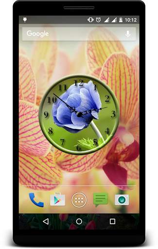 Tulips Clock Live Wallpaper screenshot 3