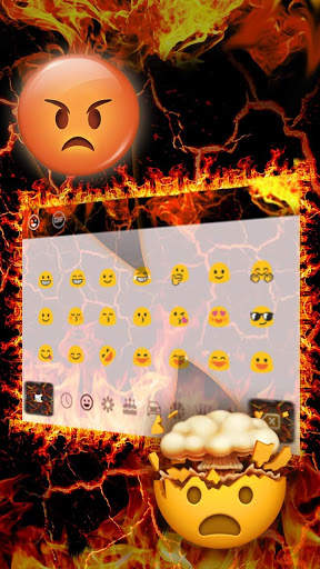 Flaming Fire Keyboard Theme screenshot 3