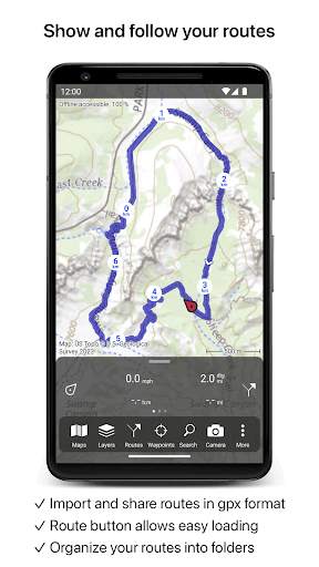 Topo GPS screenshot 2