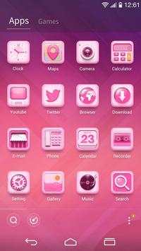 Pinky Rocket GO Launcher Theme screenshot 5
