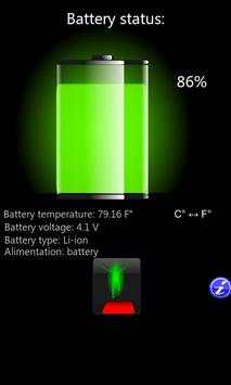 Battery status   Widget screenshot 1
