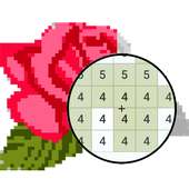 Flower Pixel Art - Coloring By Number