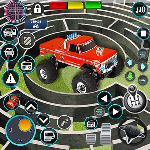 Monster Truck Maze Puzzle Game screenshot 1