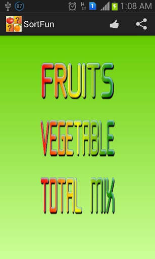 Kids Fruits Sorting Game screenshot 1