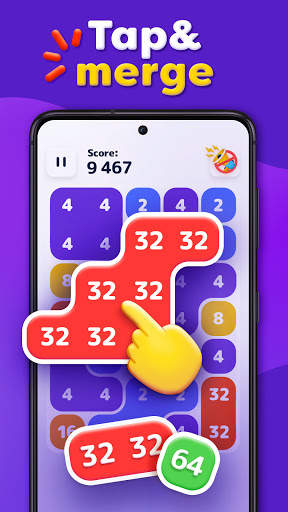 LAVA - 2048 number merge game screenshot 1