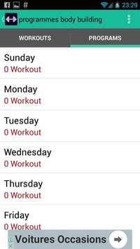 Programmes Body Building screenshot 2