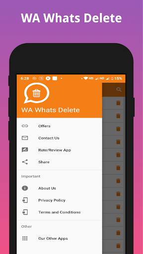 WA Whats Delete for Chat Apps:See Deleted Messages скриншот 1
