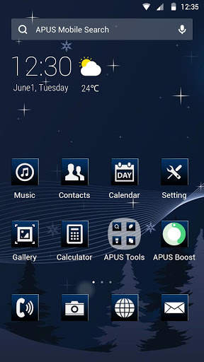 The Winter-APUS Launcher theme screenshot 1
