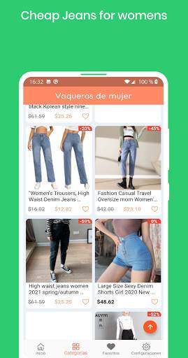 Cheap women jeans online shopping app screenshot 4
