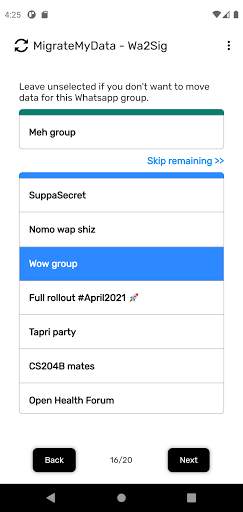 WA2Sig - WhatsApp to Signal Migrator screenshot 3