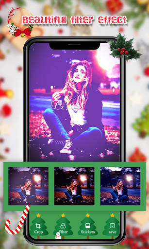 Christmas Sticker Camera App screenshot 3