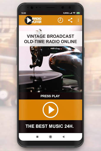 Live Vintage Broadcast Old Time Radio Player screenshot 1